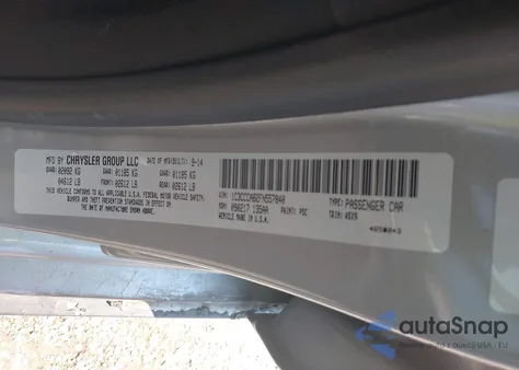 2015 Chrysler 200 Limited из США, поврежденный, VIN 1C3CCCAB2FN557840